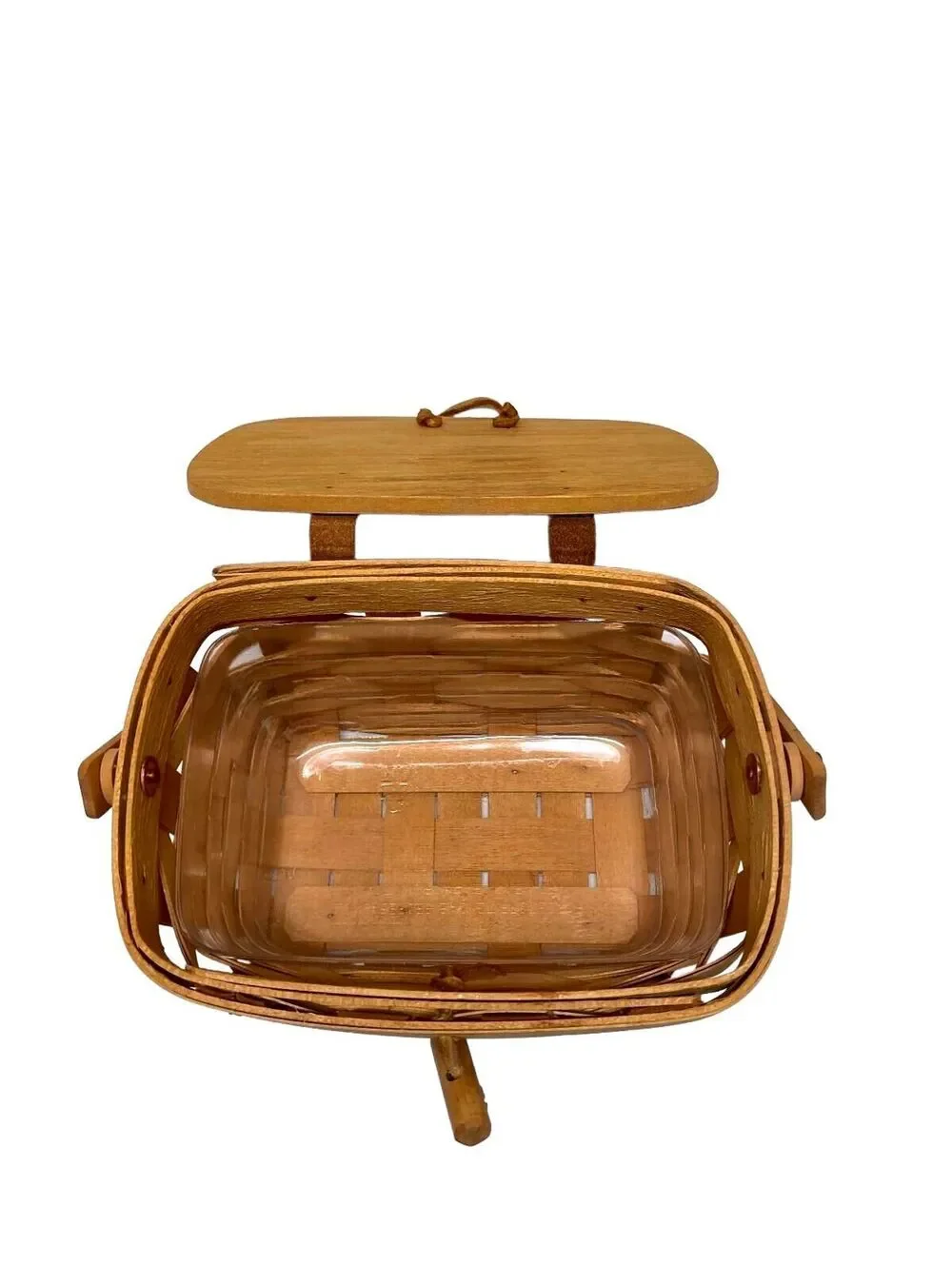 Vintage Longaberger Handwoven Wood Kiddie Purse